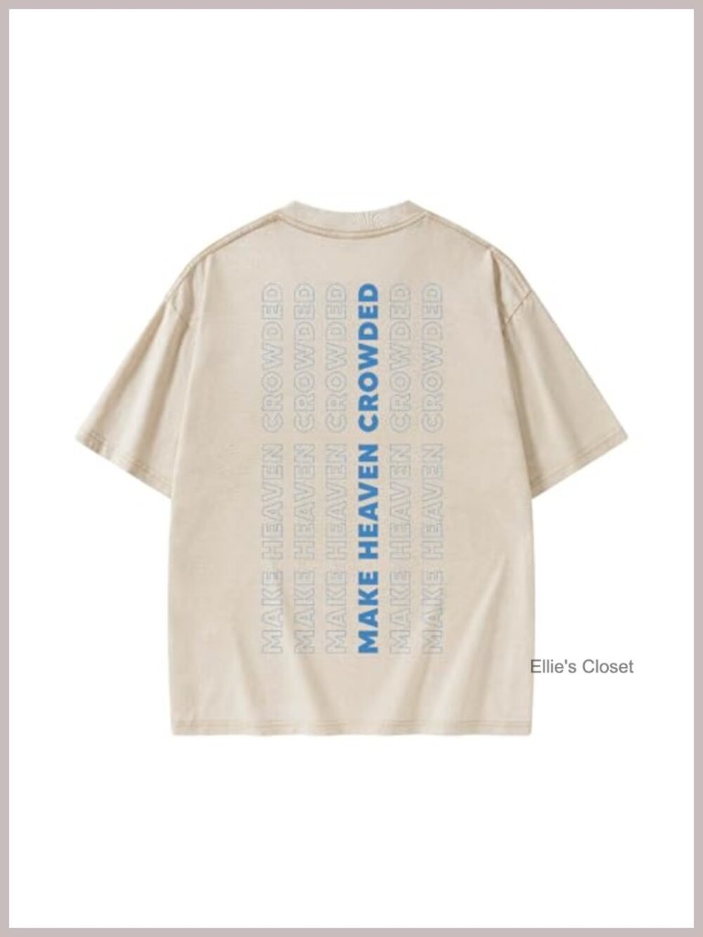 Oversized Christian Washed Cotton T-Shirt Funny Letter Graphic Tee